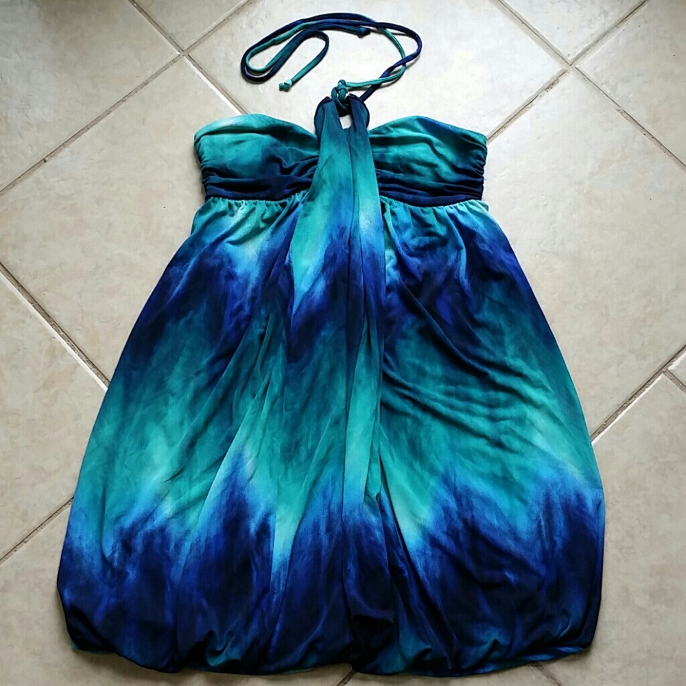 City Triangles Boho Gypsy Tie Dye Dress